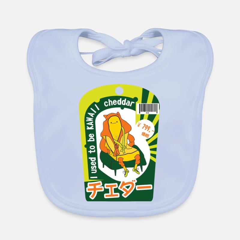 J’avais l’habitude d’être cheddar kawaii. Bavoir bio Bébé