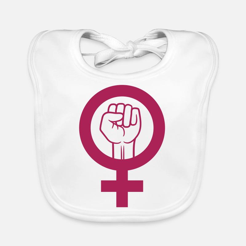 Symbol Women's Rights Faust Protest Organic Baby Bibs
