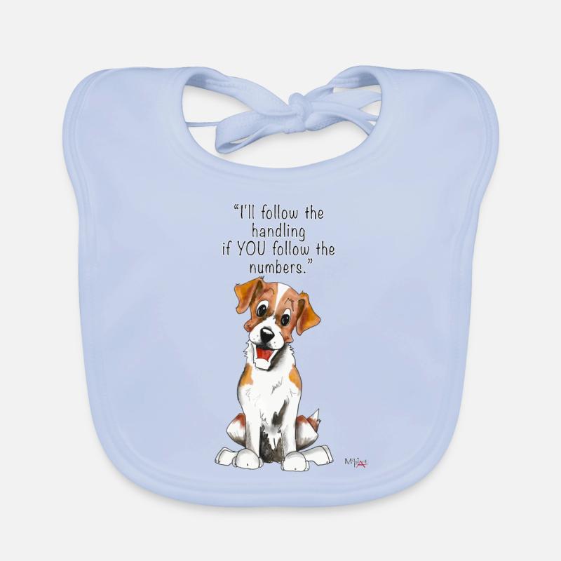 jack russel agilité Bavoir bio Bébé