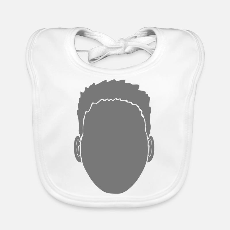 Head empty face design Organic Baby Bibs