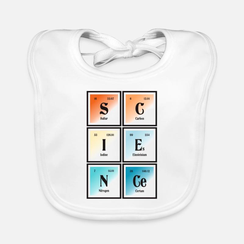 Science | Periodic Table of Elements Organic Baby Bibs