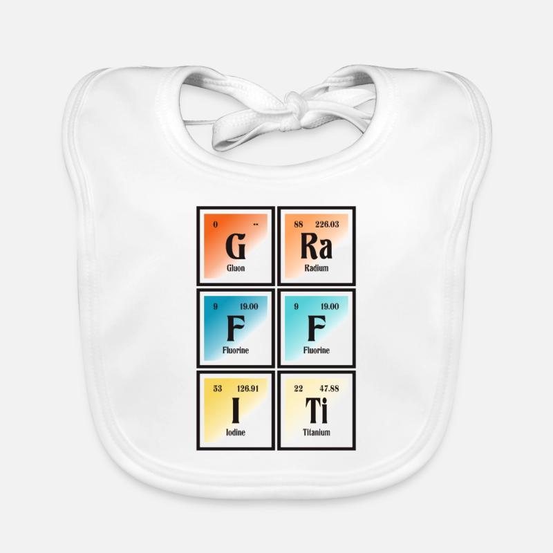 Graffiti-| Periodensystem der Elemente Baby Bio-Lätzchen