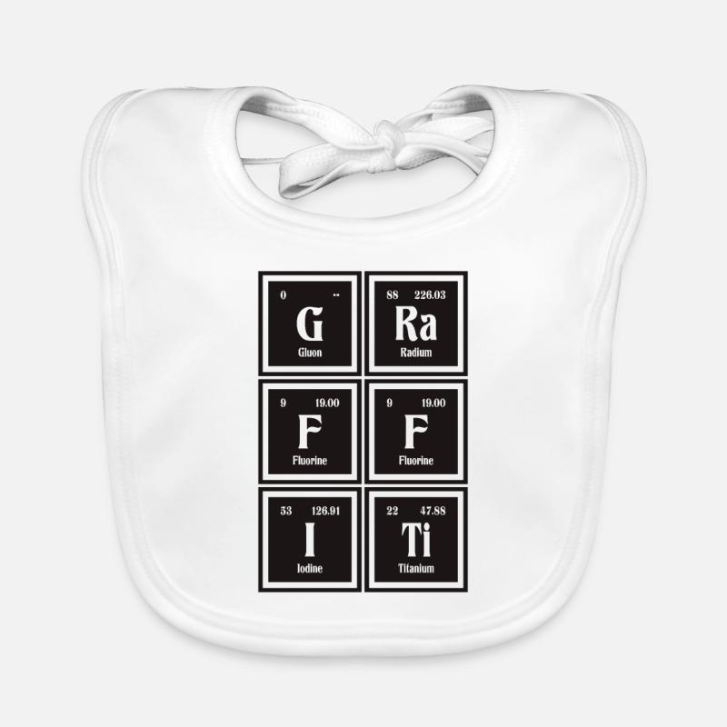 Graffiti | Periodic Table of Elements Organic Baby Bibs