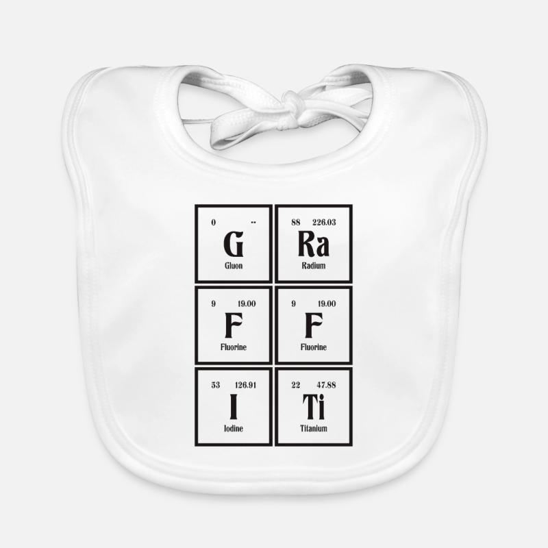 Graffiti | Periodic Table of Elements Organic Baby Bibs