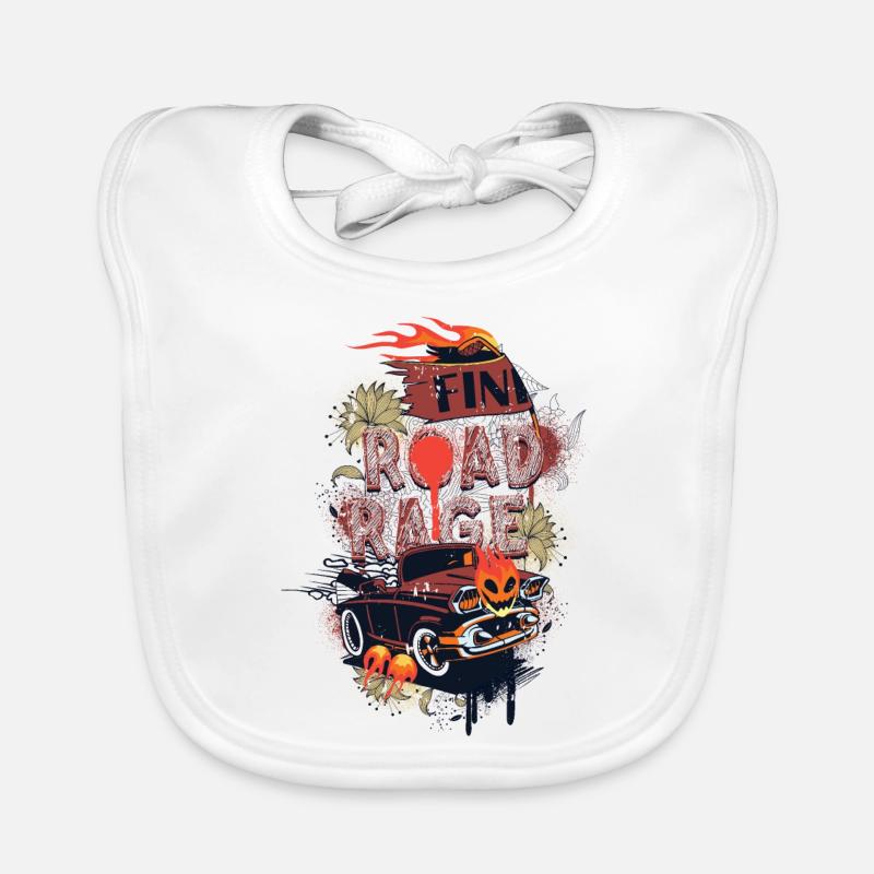 road rage Organic Baby Bibs