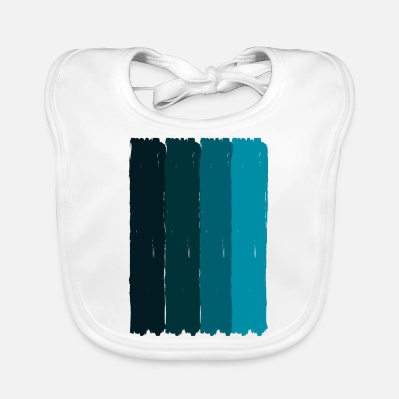 Stylisches Design Turkis Baby Bio-Lätzchen