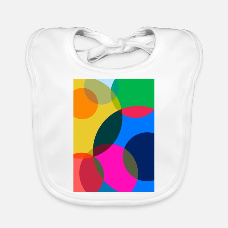Peinture abstraite Bavoir bio Bébé