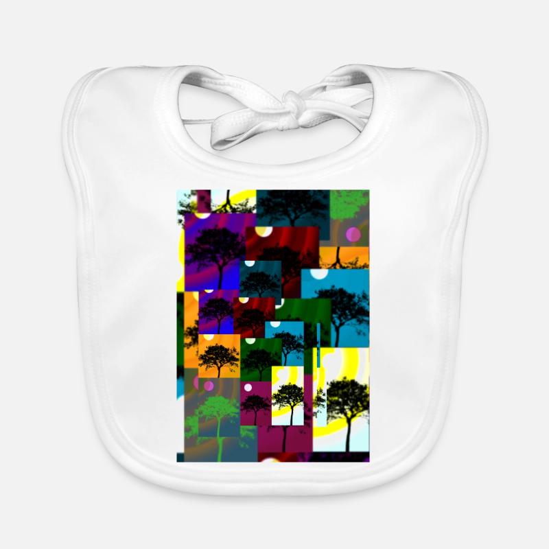 Tree art Baby Bio-Lätzchen