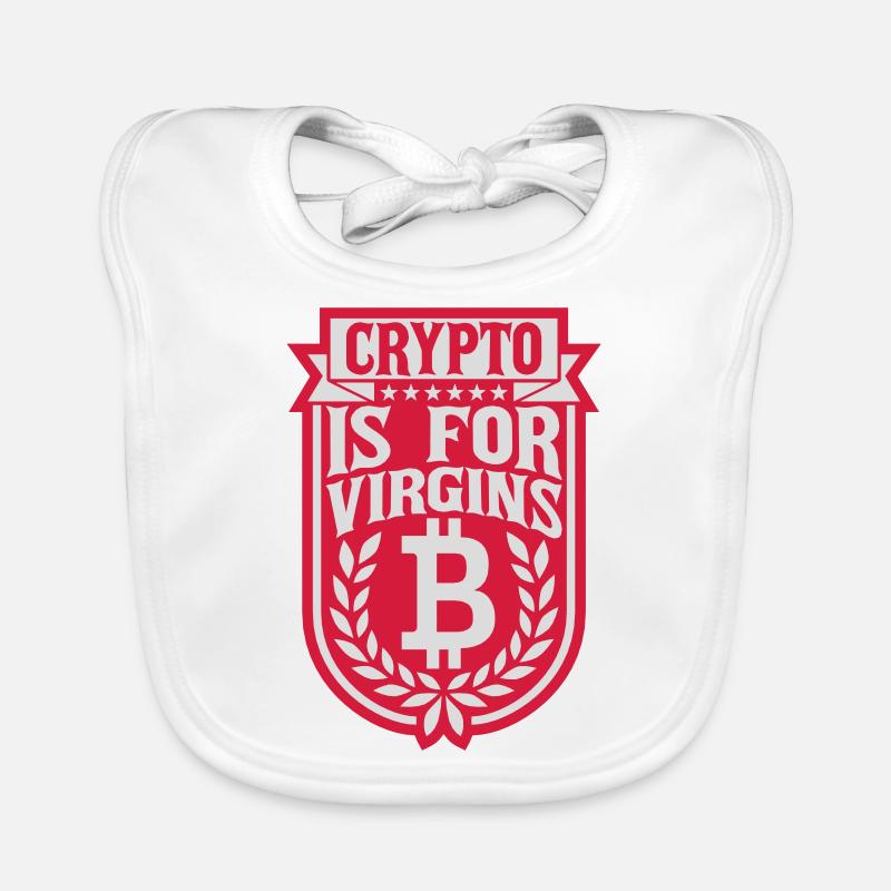 crypto is for virgins Organic Baby Bibs