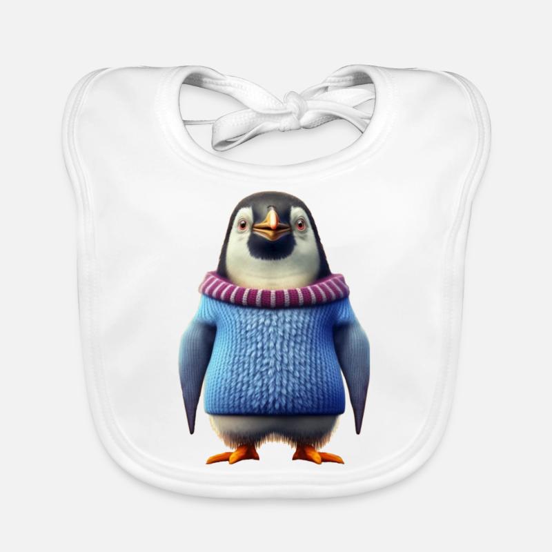 Pingouin Bavoir bio Bébé