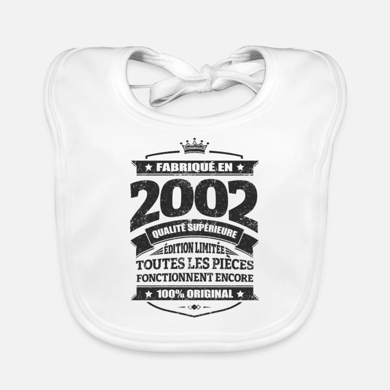 FABRIQUÉ EN 2002 Bavoir bio Bébé