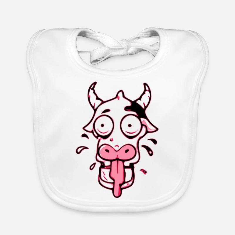 Lilu la vache Bavoir bio Bébé