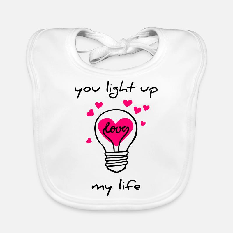 you light up my life Organic Baby Bibs