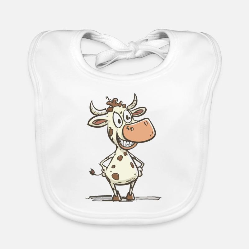 Vache folle Bavoir bio Bébé