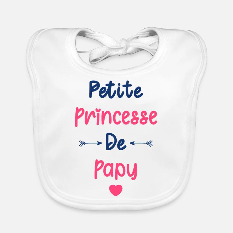 Petite princesse de papy Bavoir bio Bébé