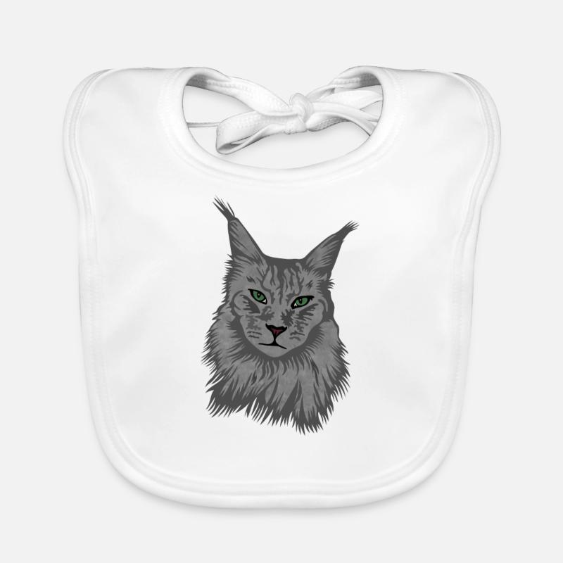 Maine Coon Katze Baby Bio-Lätzchen