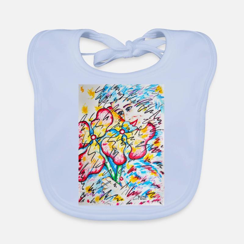 Blumenmädchen Baby Bio-Lätzchen