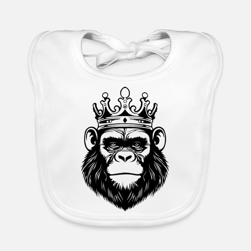 Monkey Monkey Monkey Face Jungle Organic Baby Bibs