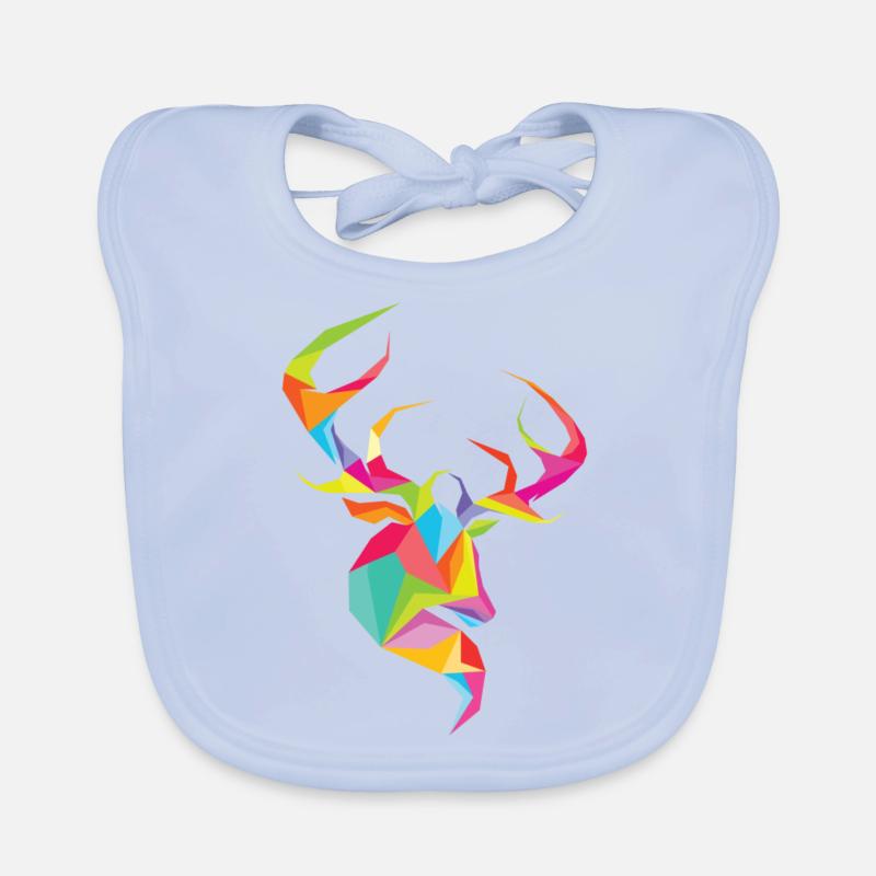 Deer Head Organic Baby Bibs