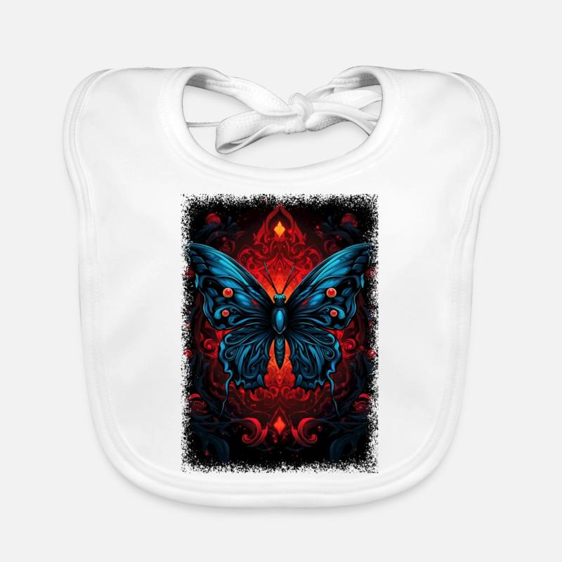 insectes monarque papillon insecte blague heureux mignon Bavoir bio Bébé
