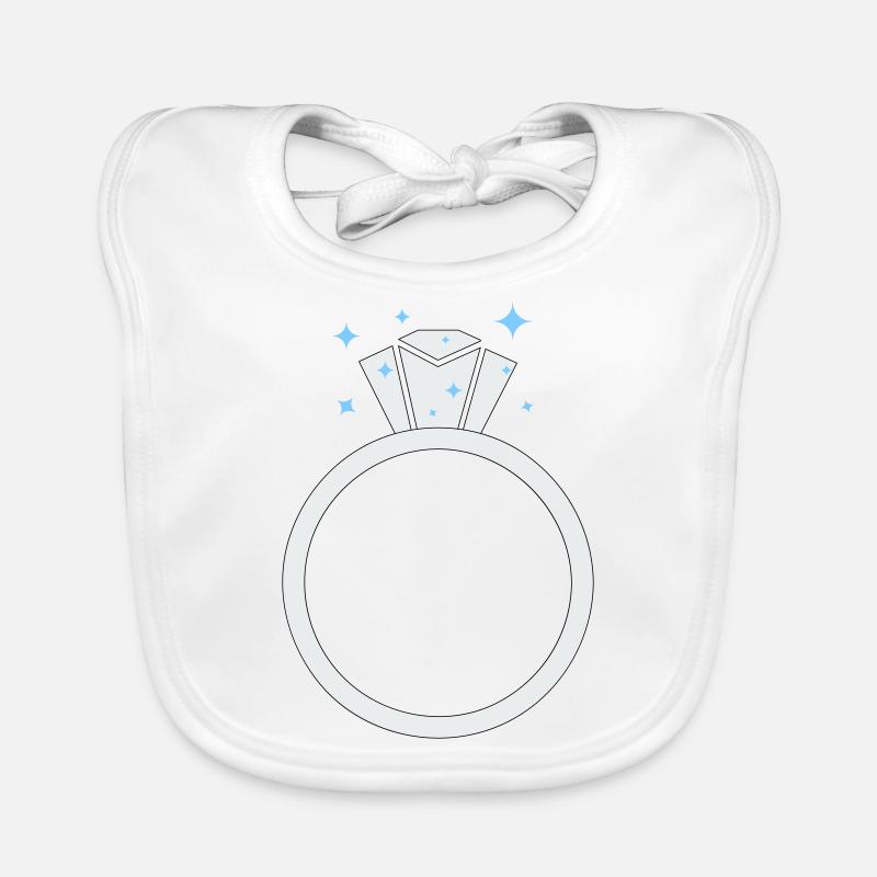Diamant Ehering Baby Bio-Lätzchen