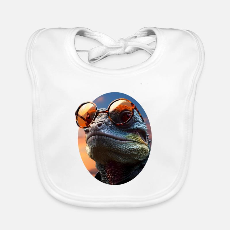 Caméléon Bavoir bio Bébé