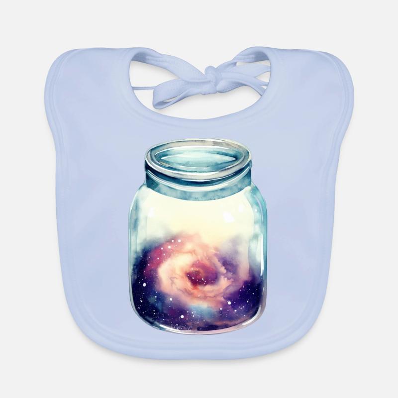 Espace dans un bocal Bavoir bio Bébé