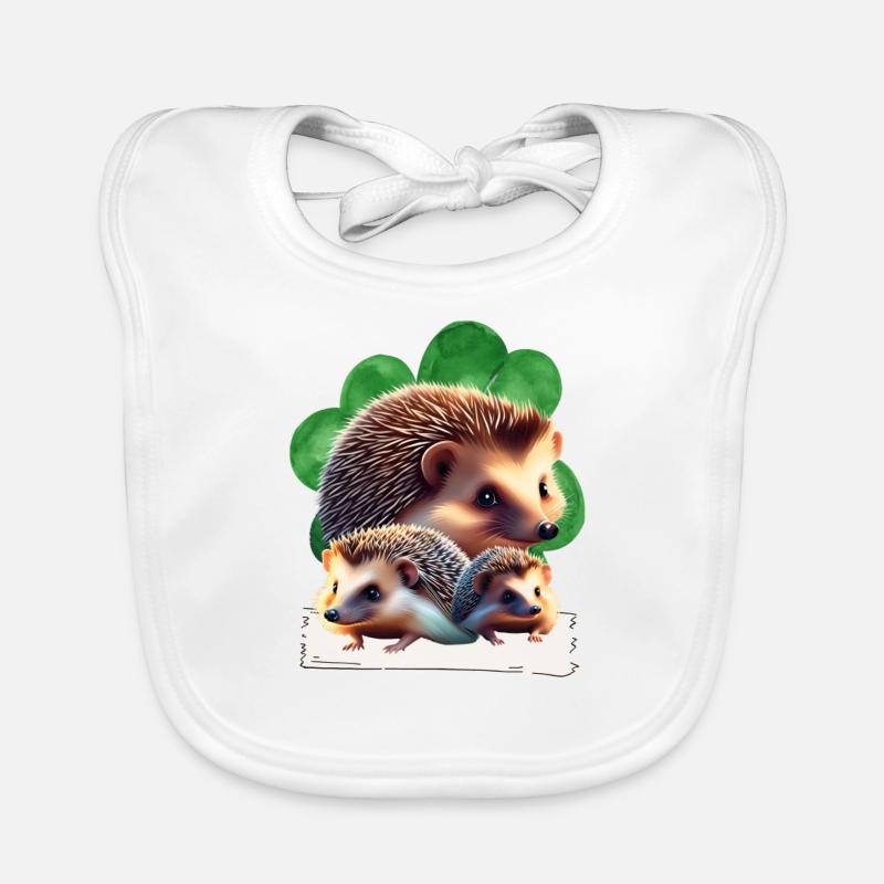 Hedgehog - Hedgehog Group Organic Baby Bibs