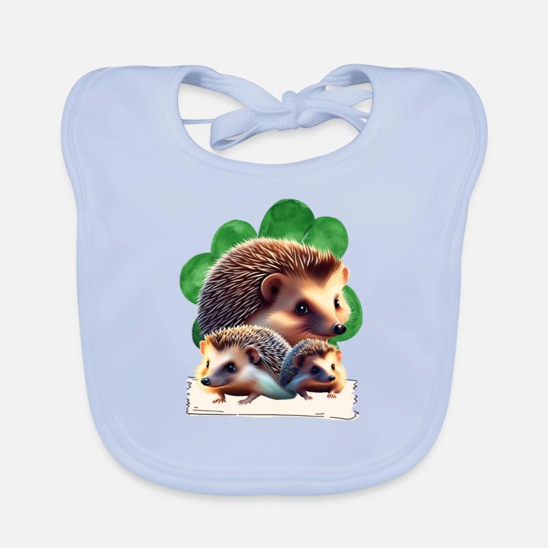 Hedgehog - Hedgehog Group Organic Baby Bibs
