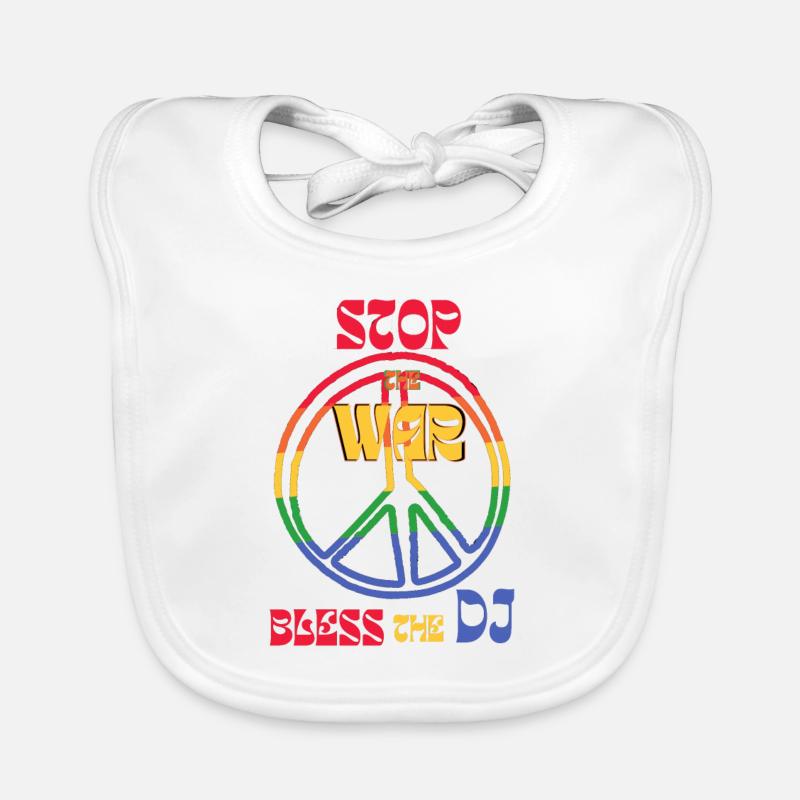 Stop the War Organic Baby Bibs