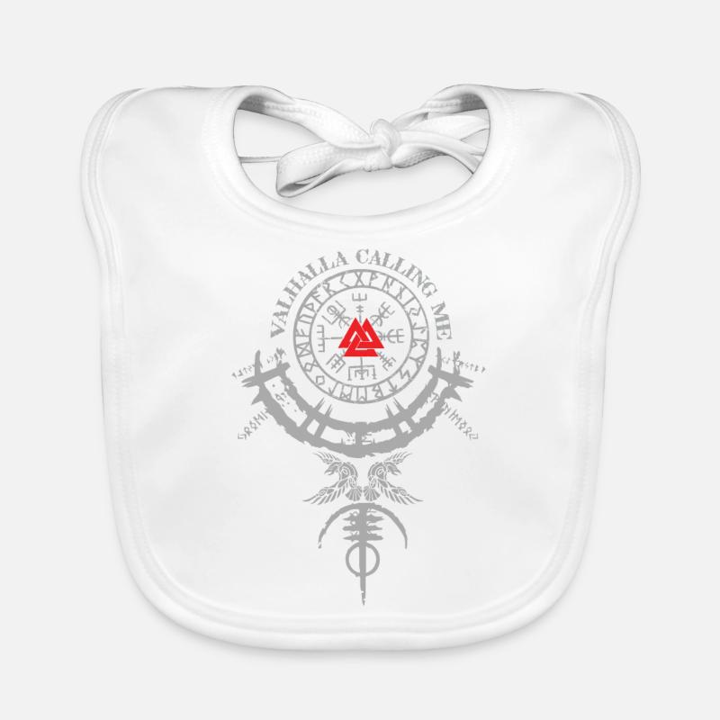 vikings valhalla calling me celts norsemen Organic Baby Bibs