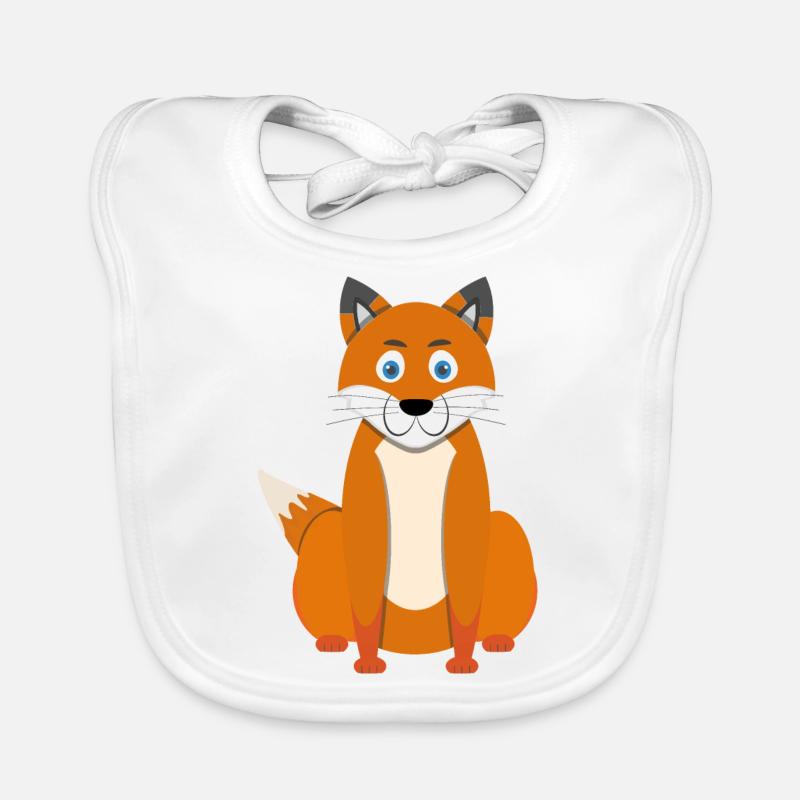 Cartoon fox Organic Baby Bibs