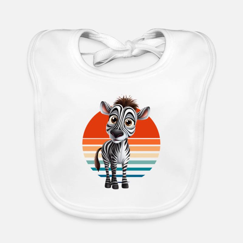 Guck Mich Nicht In Diesem Ton An Zebra Baby Bio-Lätzchen