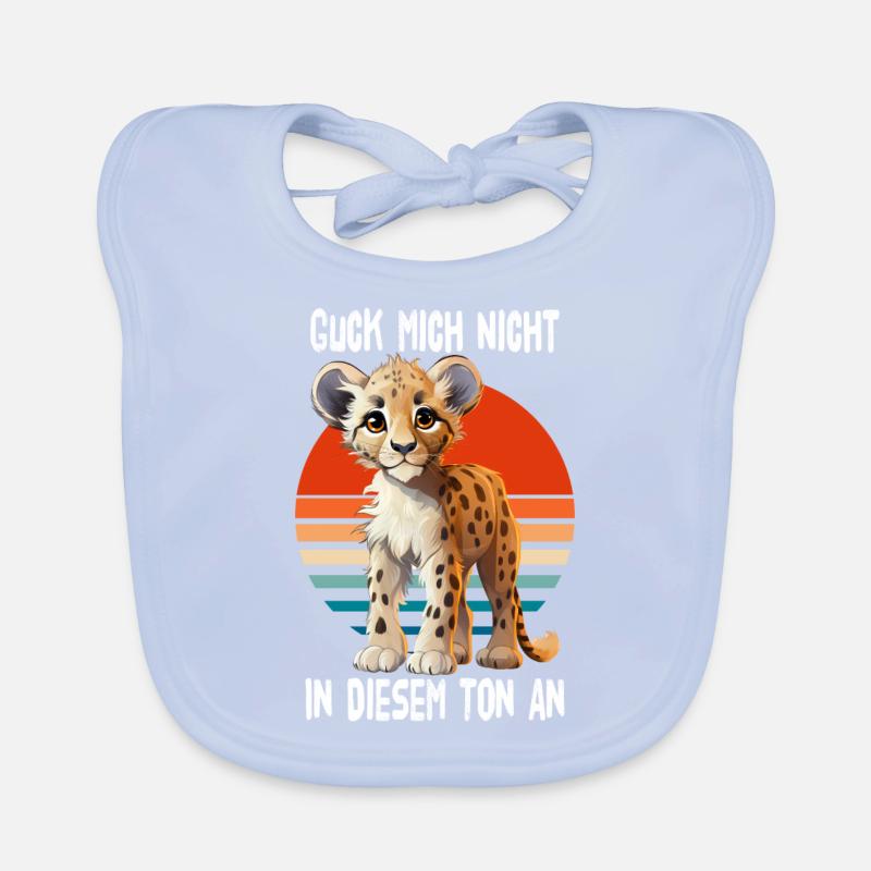 Don't Look At Me In That Tone Cheetah Organic Baby Bibs
