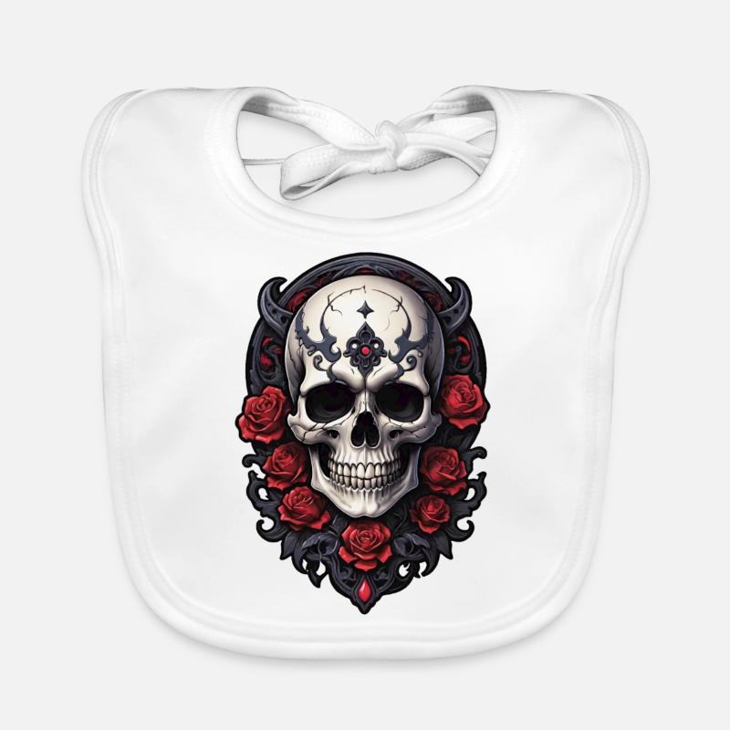 Skull Baby Bio-Lätzchen