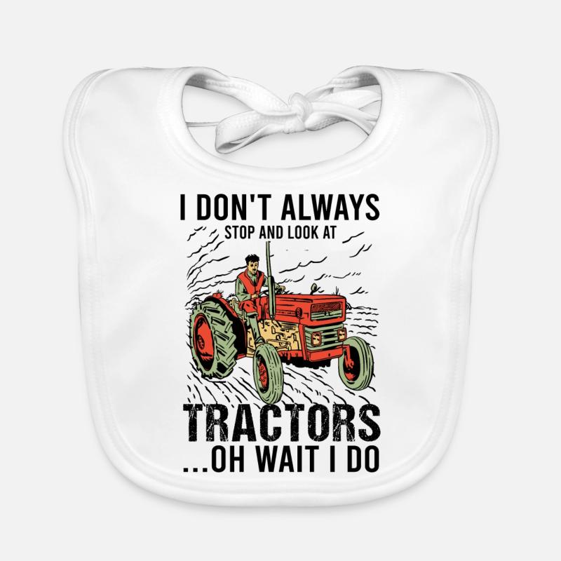 Tractor Pulling Tractor Driver Tractor Puller Baby Bio-Lätzchen