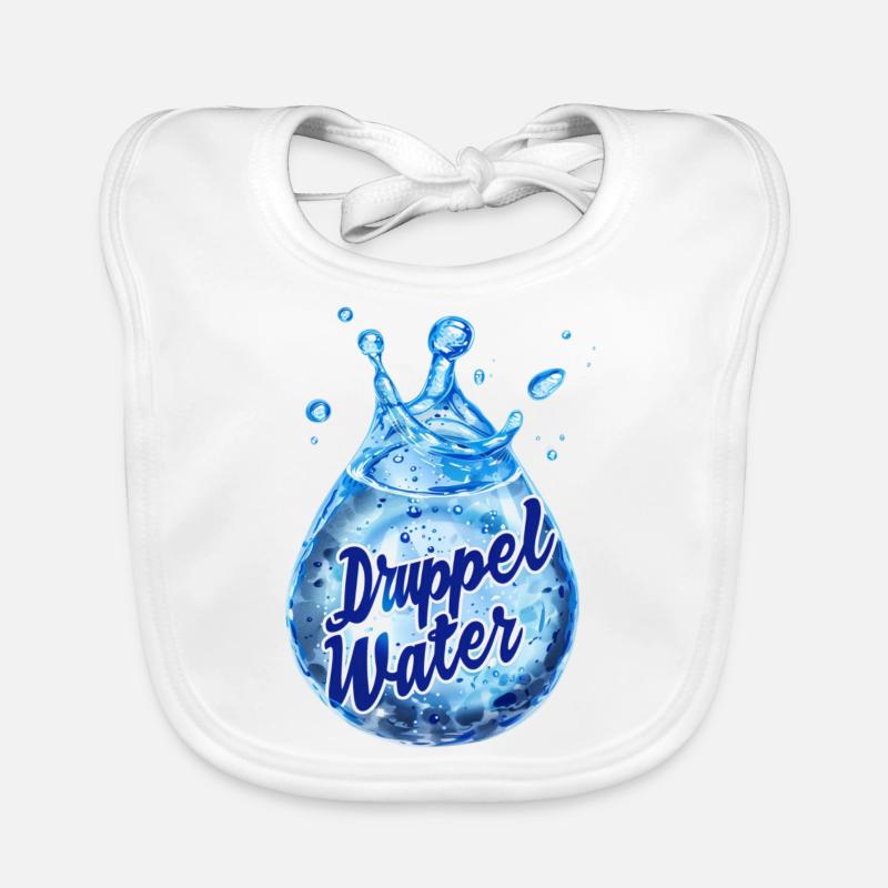 Wassertropfen Baby Bio-Lätzchen