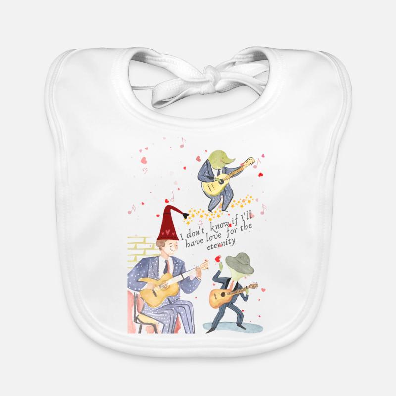 Romantic notes Organic Baby Bibs