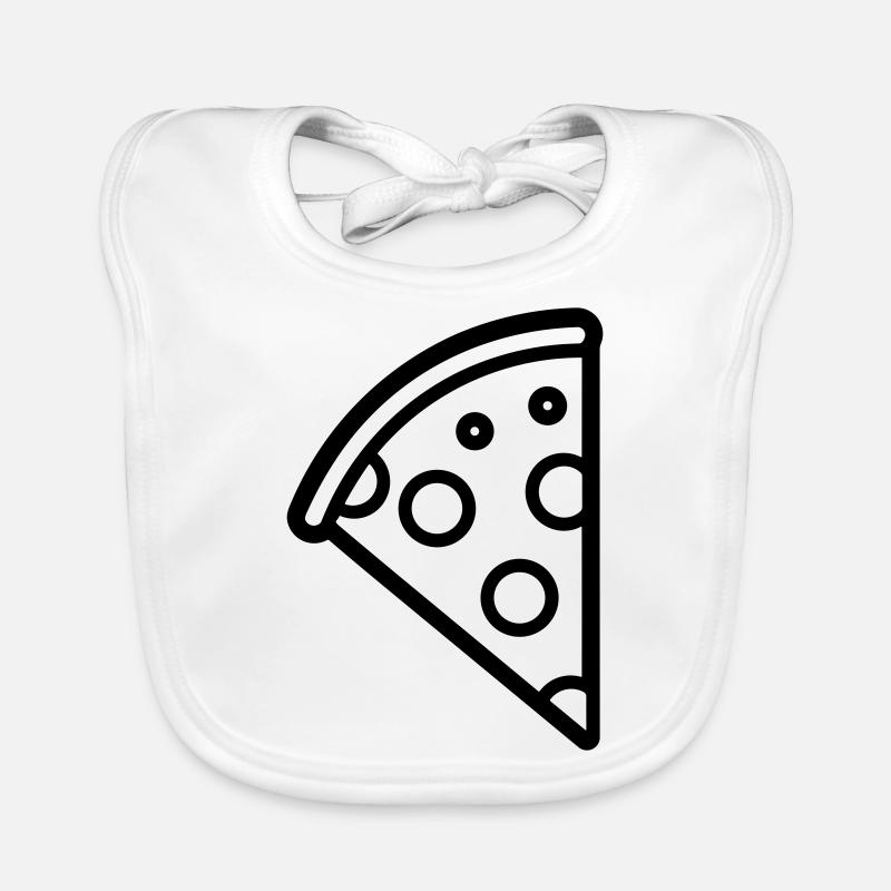 part de pizza Bavoir bio Bébé