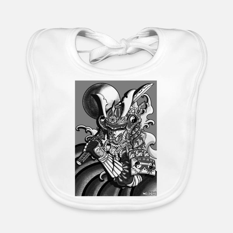 Half-Samurai Baby Bio-Lätzchen