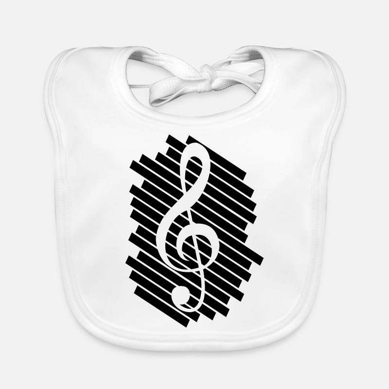 Clé de musique note mélodie note de musique audio Bavoir bio Bébé
