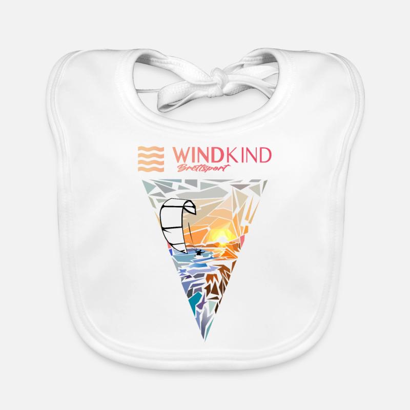 Kitesurfeurs Bavoir bio Bébé