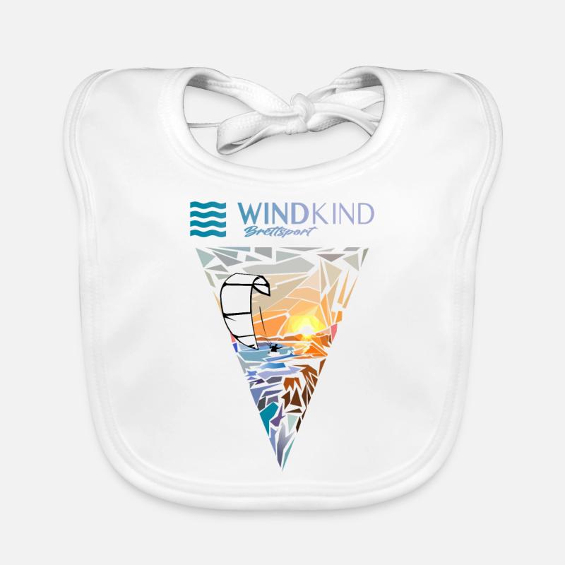 Kitesurfer Baby Bio-Lätzchen