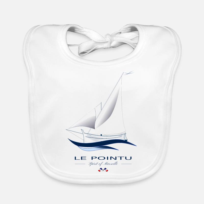 Bateau traditionnel "Le pointu" Bavoir bio Bébé