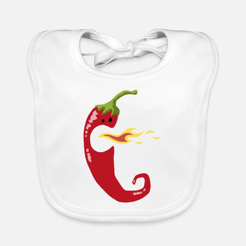 Piment au feu Bavoir bio Bébé