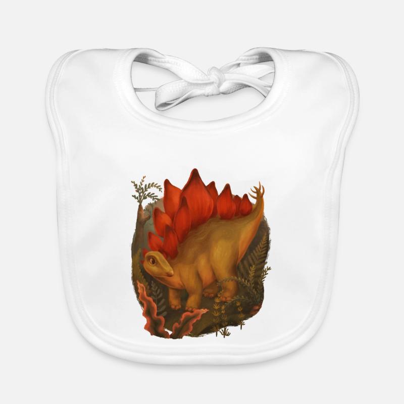 Stegosaurus Organic Baby Bibs