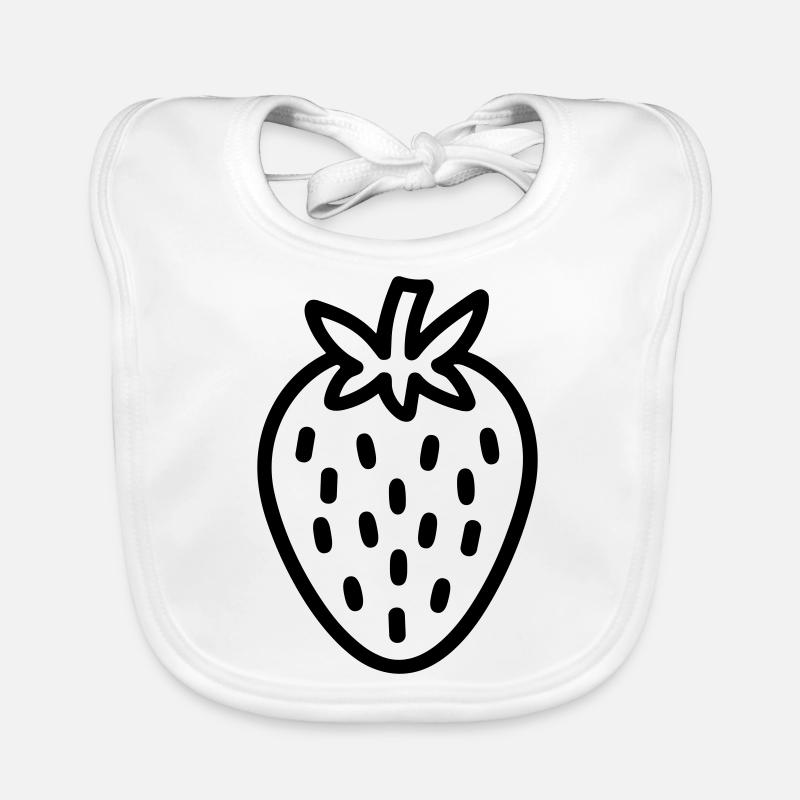 fraise Bavoir bio Bébé