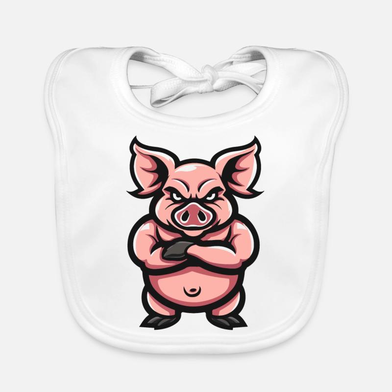 Cochon Bavoir bio Bébé