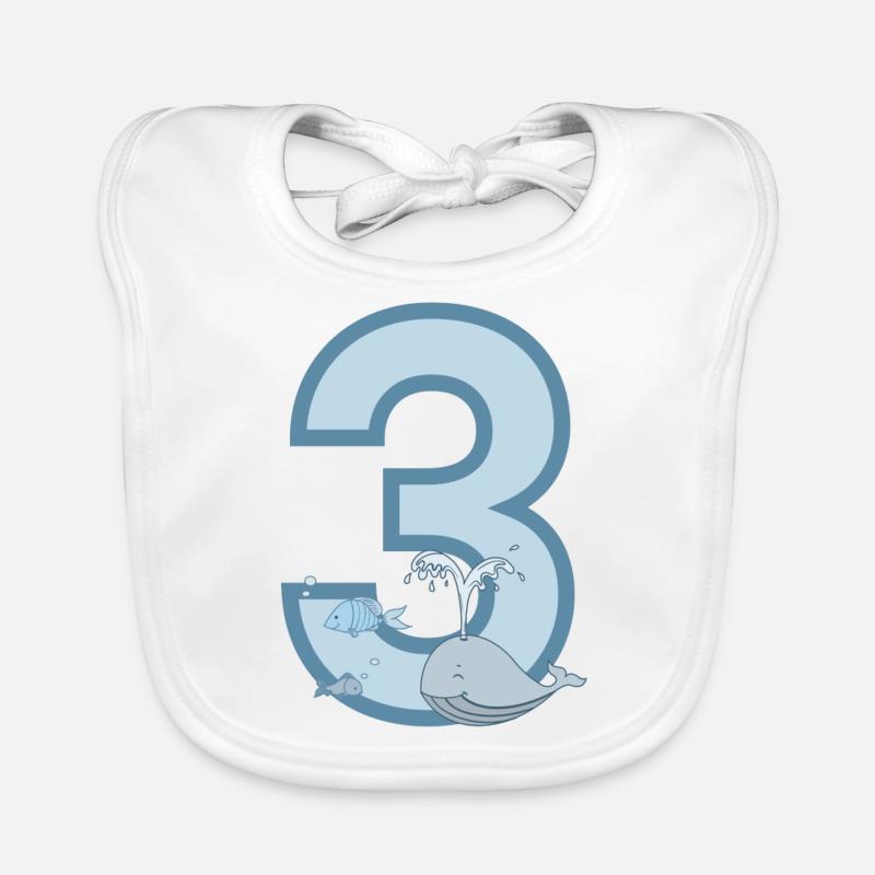 Numéro 3 Bavoir bio Bébé