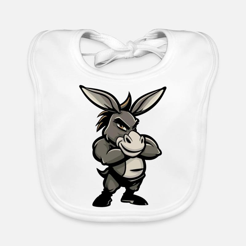 Donkey Comic Organic Baby Bibs